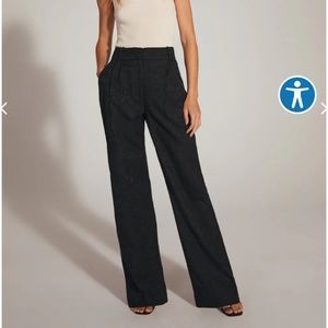 Favorite Daughter The Favorite Pant Black Size 18 Wide Leg Trouser Relaxed Fit